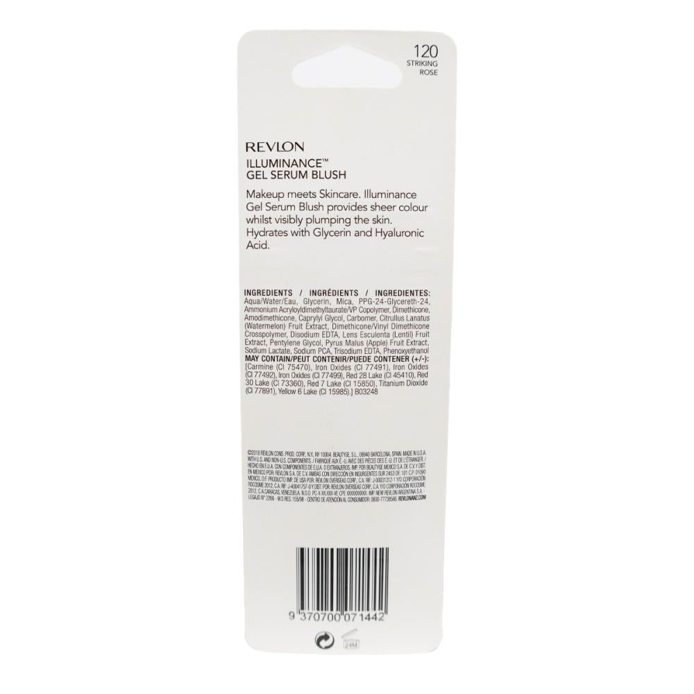 REVLON 11mL GEL SERUM BLUSH ILLUMINANCE STRIKING ROSE 120 CARDED