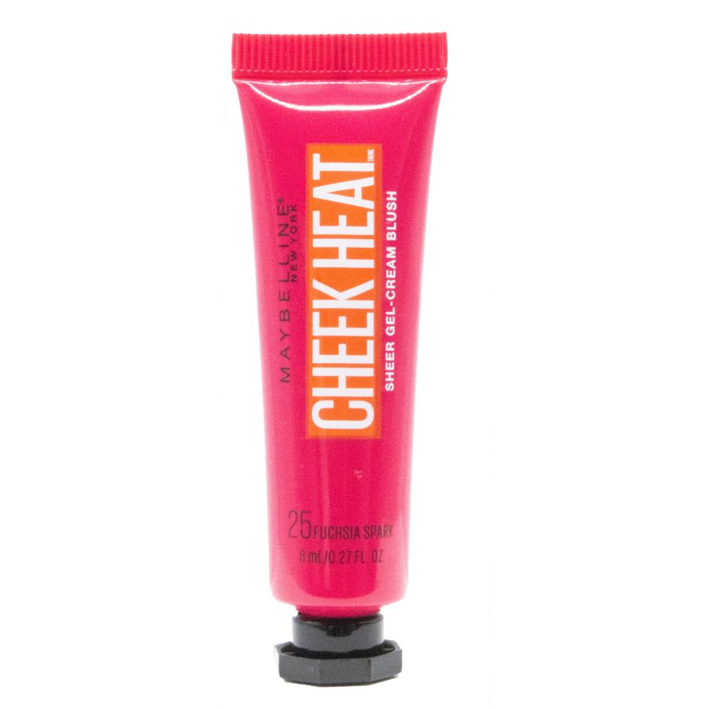 MAYBELLINE 8mL CHEEK HEAT SHEER GEL CREAM BLUSH FUCHSIA SPARK 25