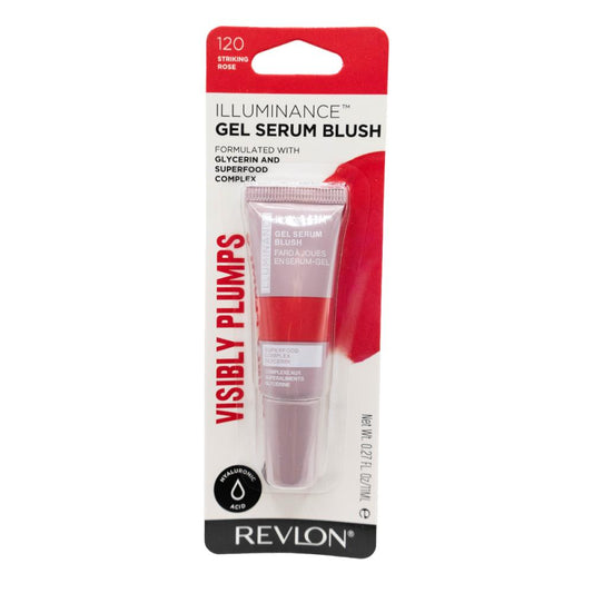 REVLON 11mL GEL SERUM BLUSH ILLUMINANCE STRIKING ROSE 120 CARDED