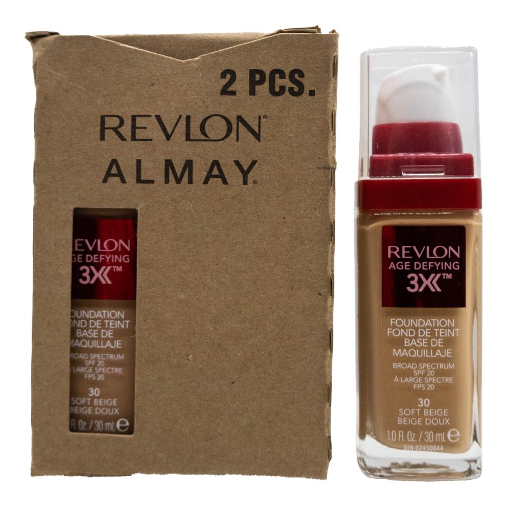 REVLON 30mL FOUNDATION AGE DEFYING SPF20 SOFT BEIGE 30