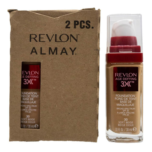 REVLON 30mL FOUNDATION AGE DEFYING SPF20 SOFT BEIGE 30